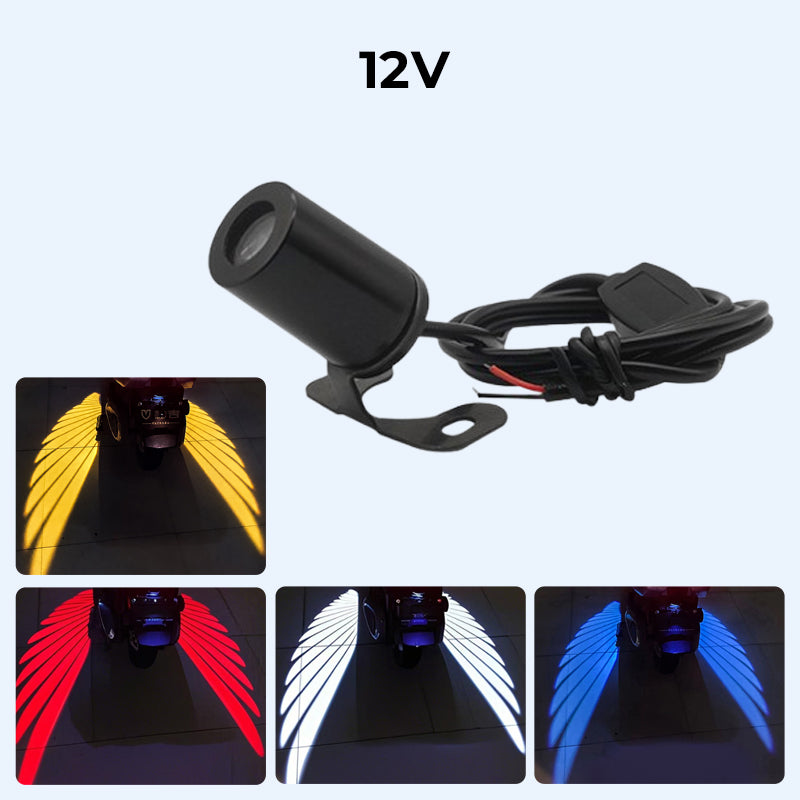 Motorcycle Angel Wing Projection Ground Light