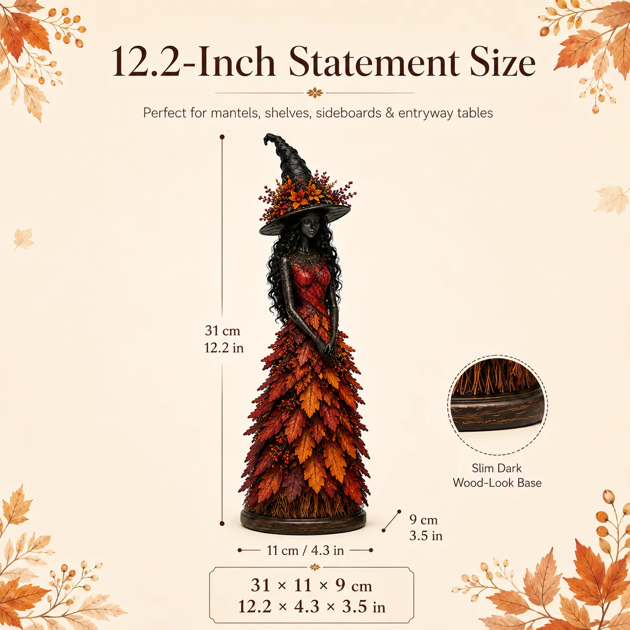 💥LAST DAY 49% OFF - 🧙 Enchanted Autumn Witch Figurine (📦Buy 3 Free Shipping)