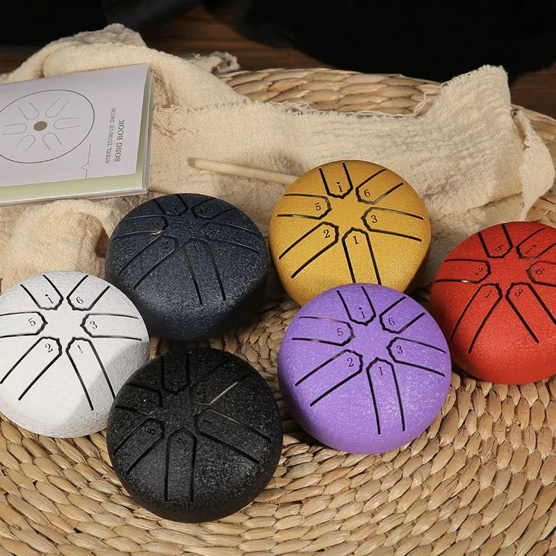 Mini 3 Inch 6 Note Steel Tongue Drum