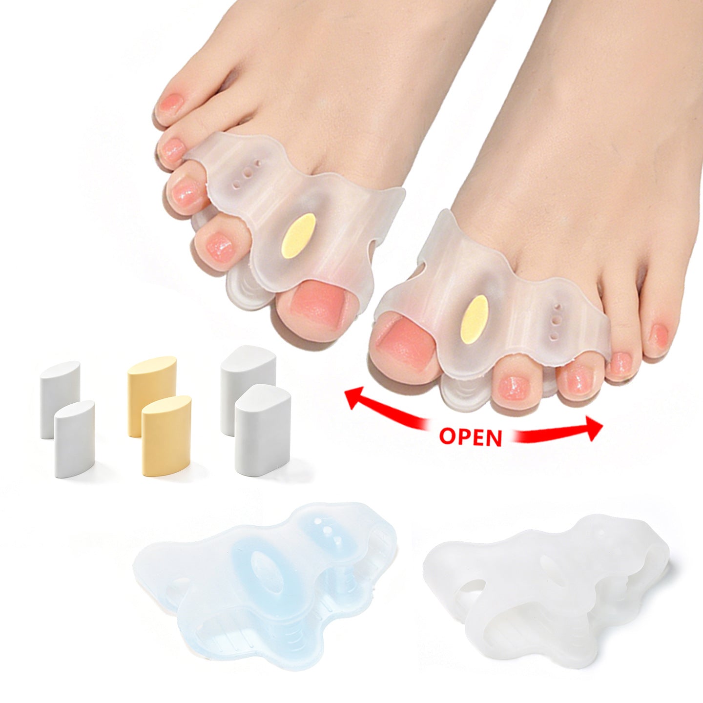 Soft Gel Toe Separators for Pain Relief
