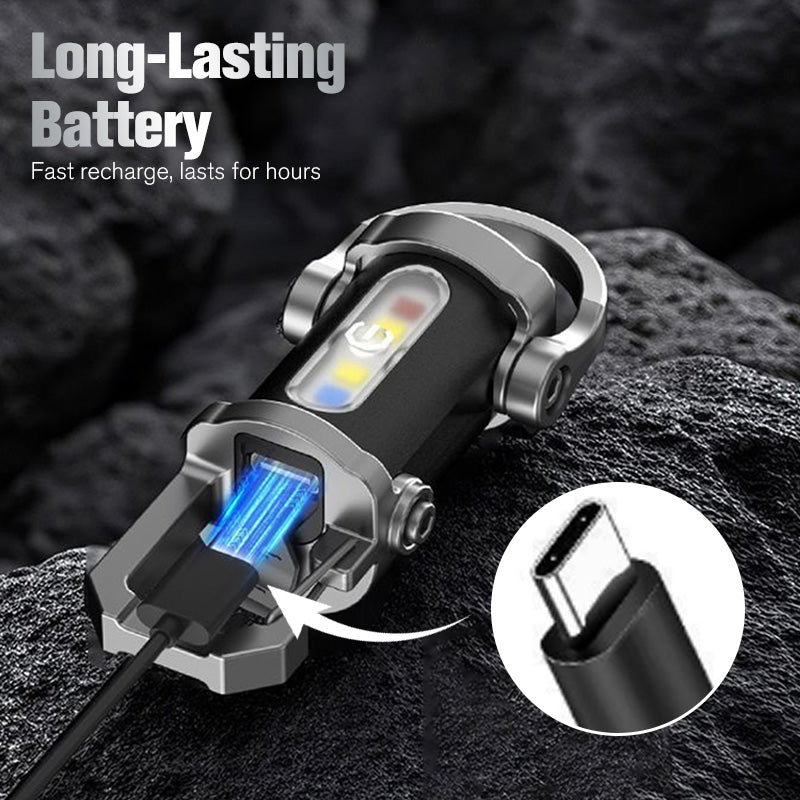 Rechargeable Keychain Flashlight – Portable LED Mini Torch