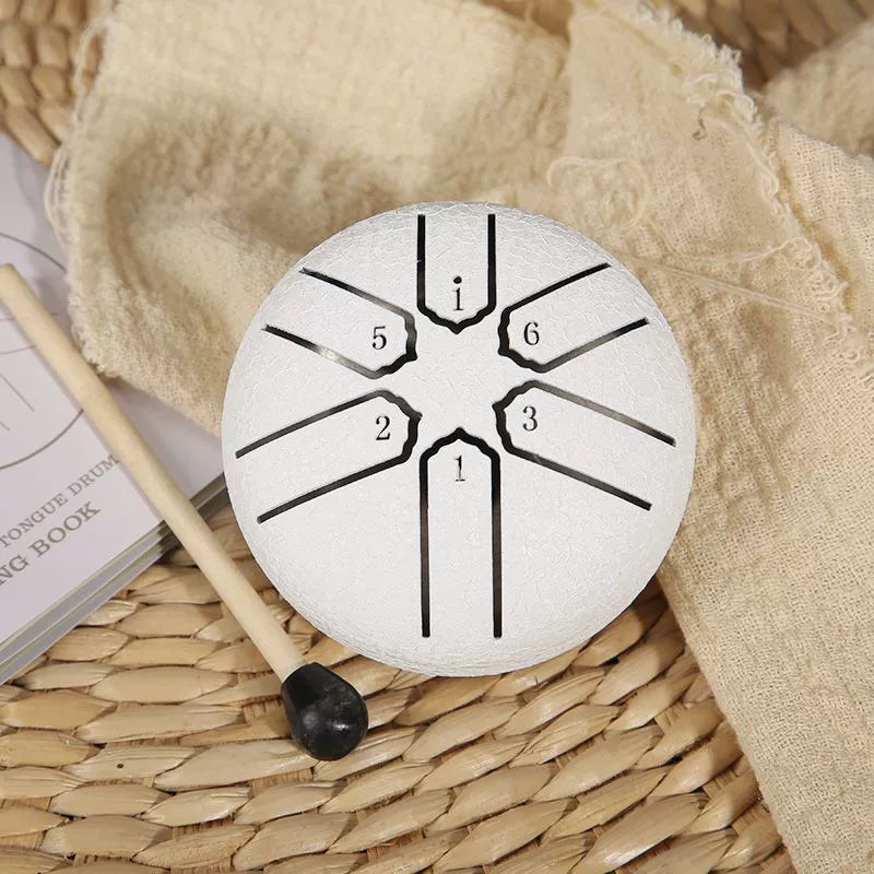 Mini 3 Inch 6 Note Steel Tongue Drum