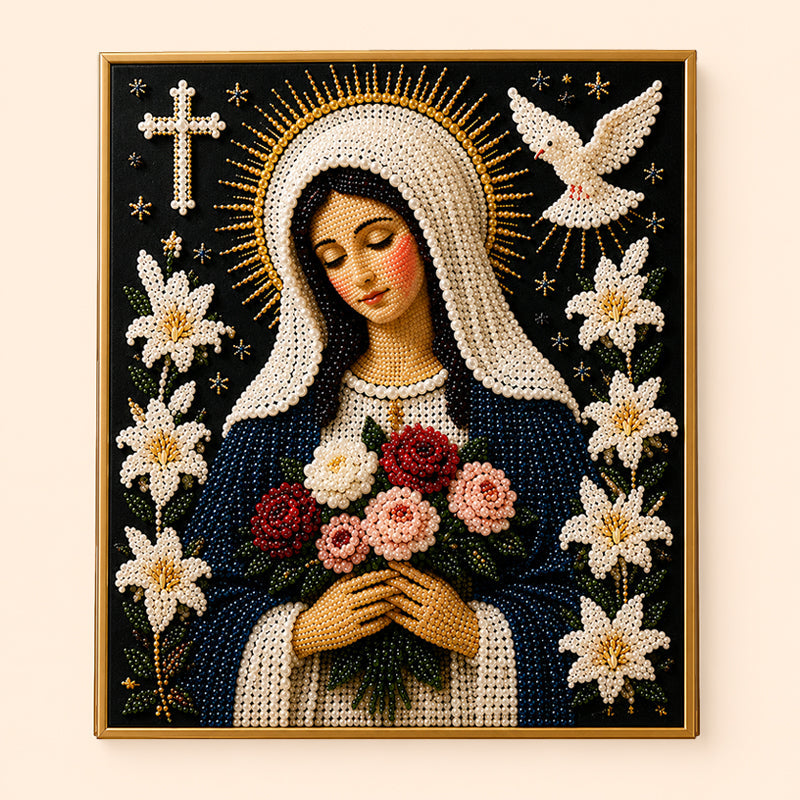 DIY Virgin Mary Diamond Painting Kit - Commemorative Art Set