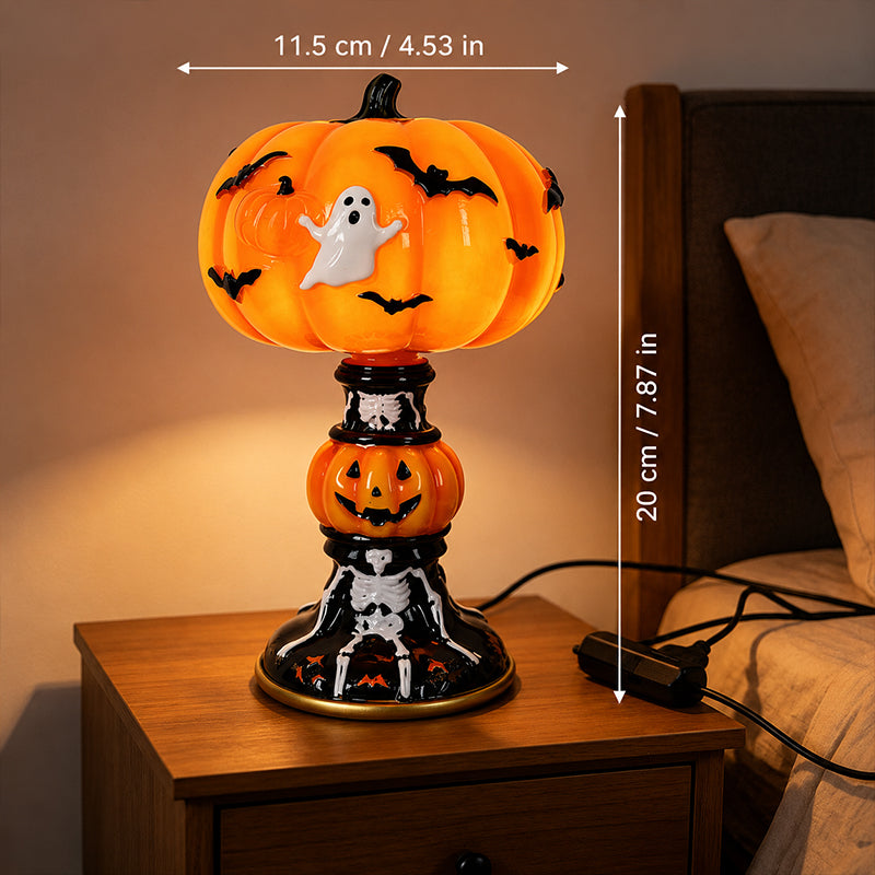 🎃 Lysande spök-, fladdermus- & pumpalampa för bord