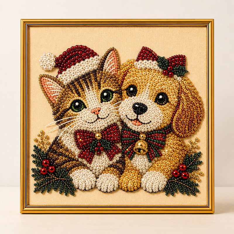 Festive Feline Bead Art Kits