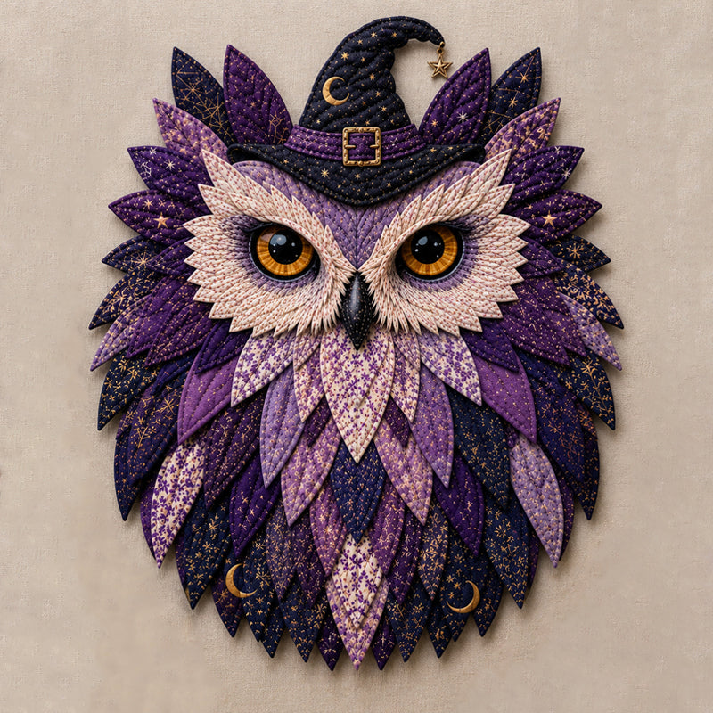 🦉 Patchwork Owl Wall Decor