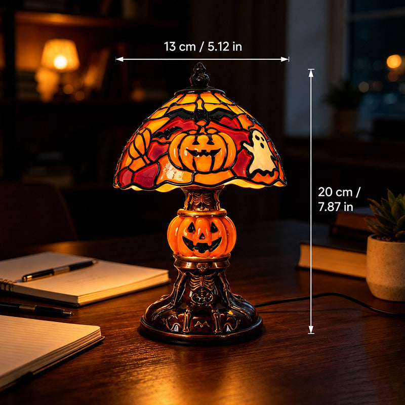 🎃 Lysande spök-, fladdermus- & pumpalampa för bord