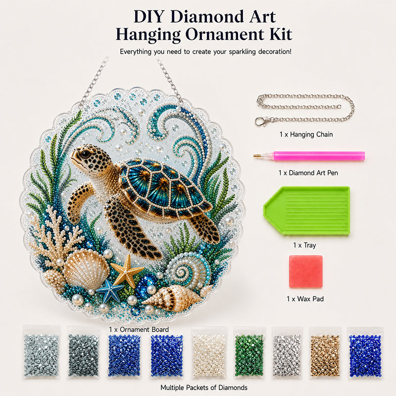 🌊✨ Ocean Theme Pearl Art DIY Kit – Relaxing DIY Craft to Create Stunning Coastal Artwork
