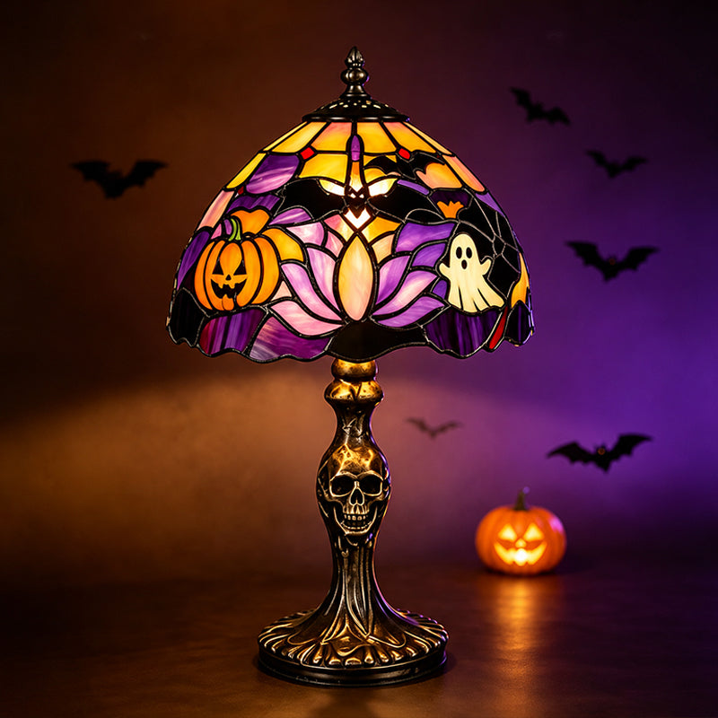 🎃 Lysande spök-, fladdermus- & pumpalampa för bord