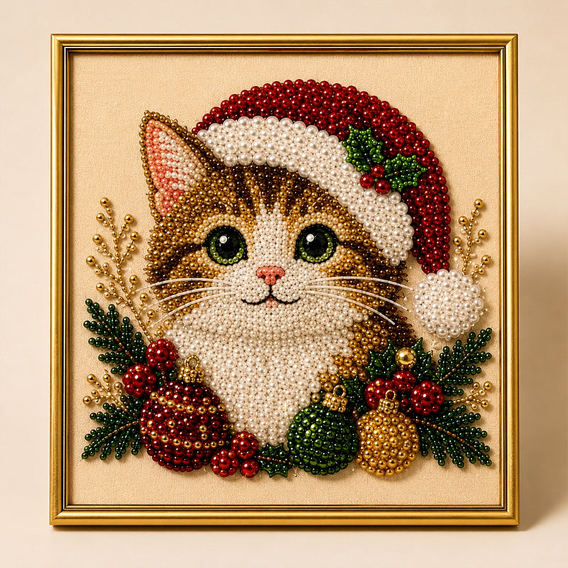 Festive Feline Bead Art Kits