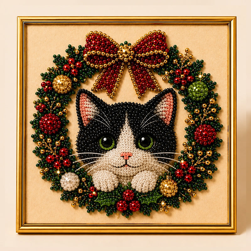 Festive Feline Bead Art Kits