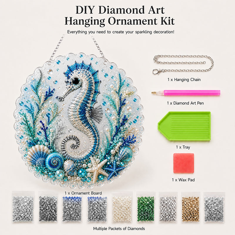 🌊✨ Ocean Theme Pearl Art DIY Kit – Relaxing DIY Craft to Create Stunning Coastal Artwork