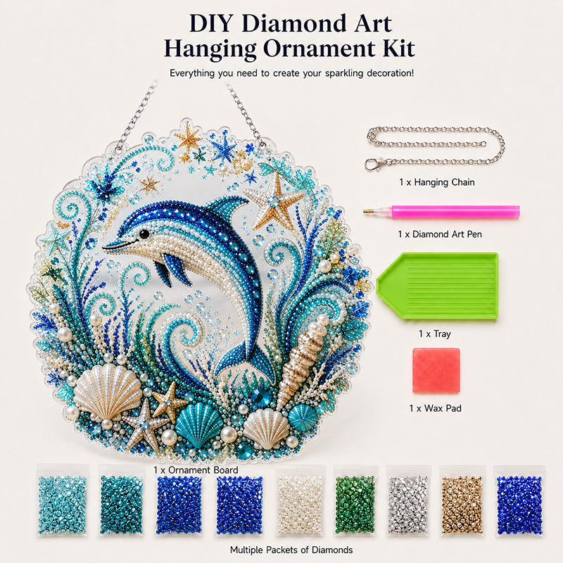 🌊✨ Ocean Theme Pearl Art DIY Kit – Relaxing DIY Craft to Create Stunning Coastal Artwork