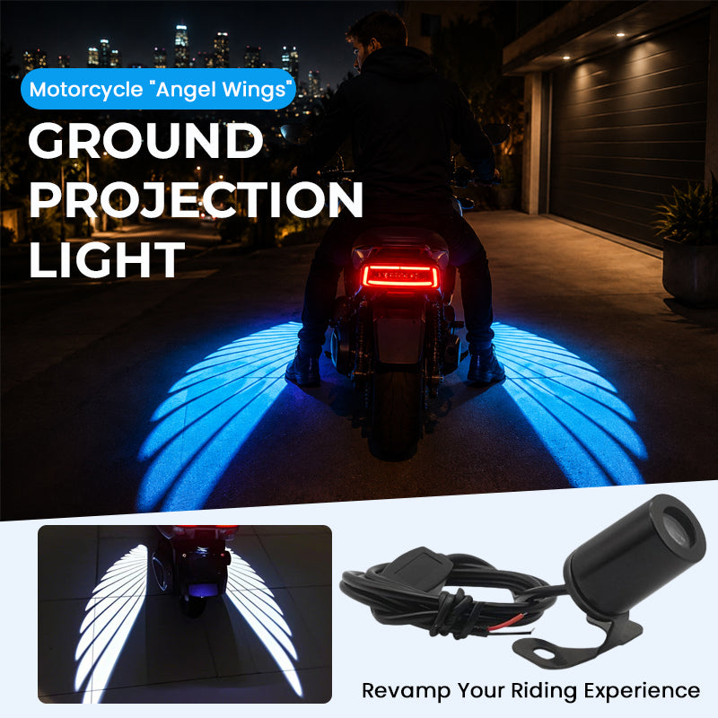 Motorcycle Angel Wing Projection Ground Light
