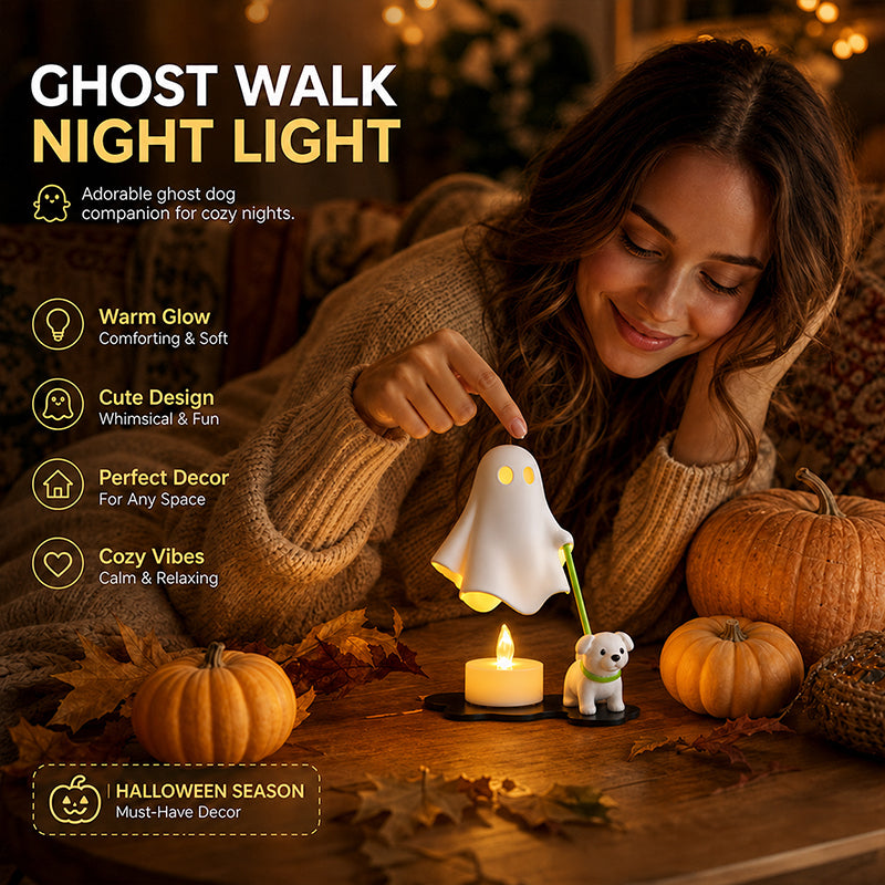 Ghost Dog Walking Night Light