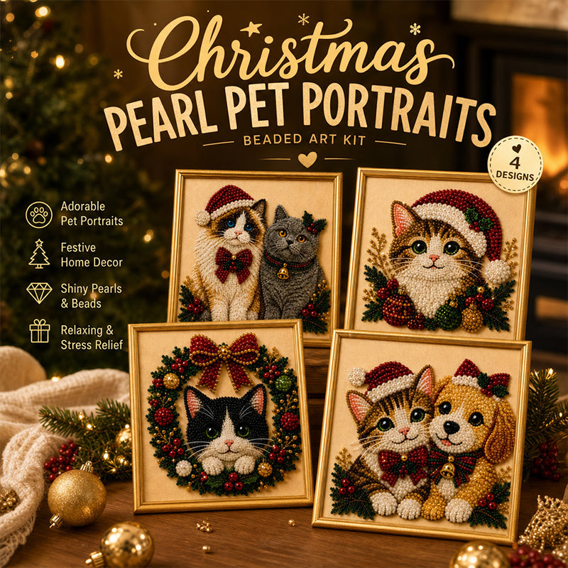 Festive Feline Bead Art Kits