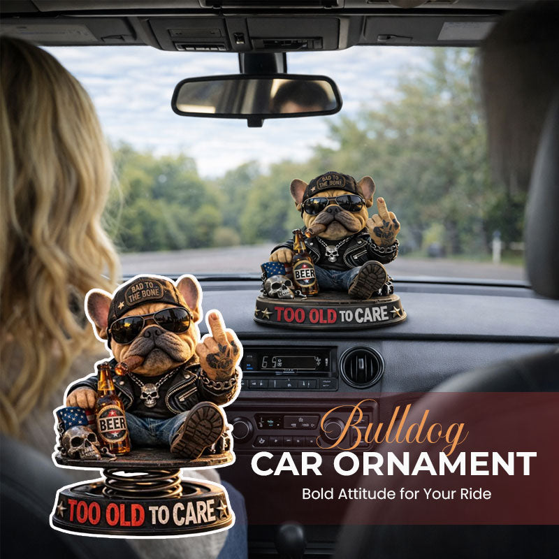 Bulldog Car Ornament