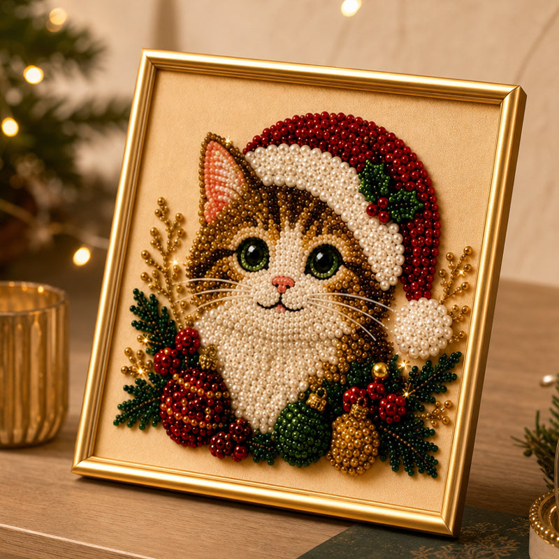 Festive Feline Bead Art Kits