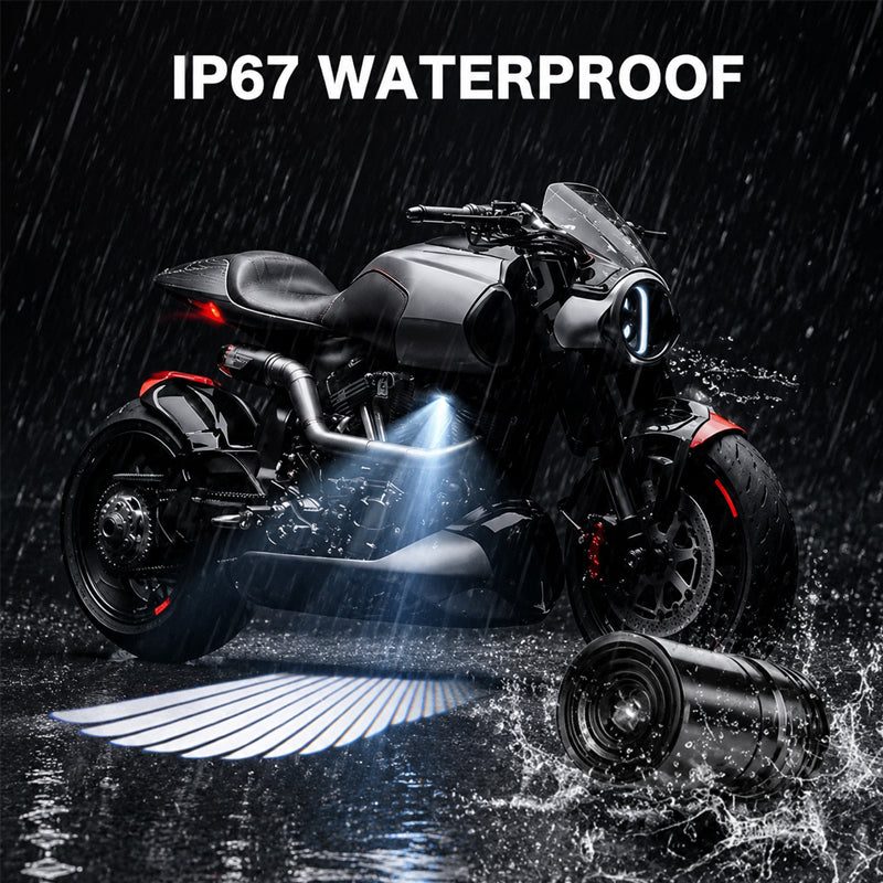 Motorcycle Angel Wing Projection Ground Light