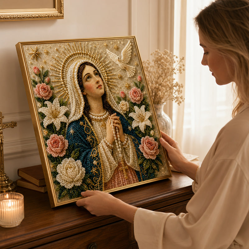 DIY Virgin Mary Diamond Painting Kit - Commemorative Art Set