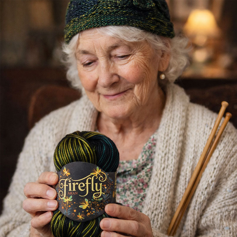 "Firefly" Iridescent Shimmer Yarn: A Touch of Magic in Every Stitch