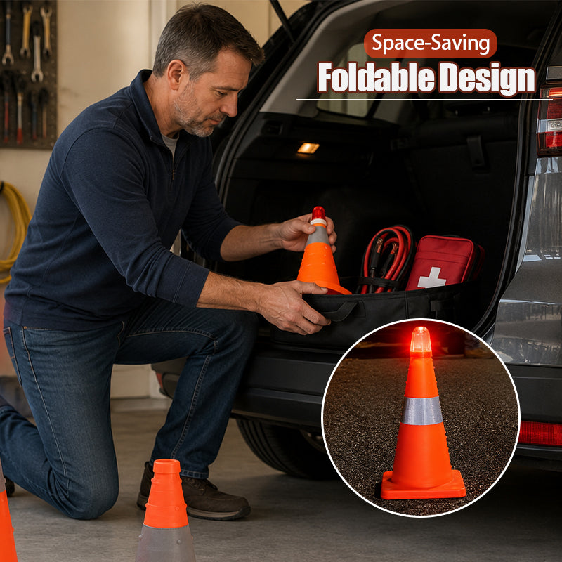 Foldable Reflective Home &amp; Car Safety Traffic Cone