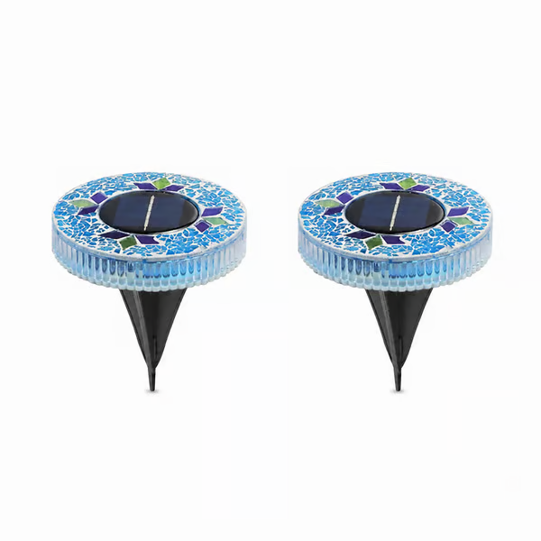 🌙 Solar Mosaic Disk Garden Lights