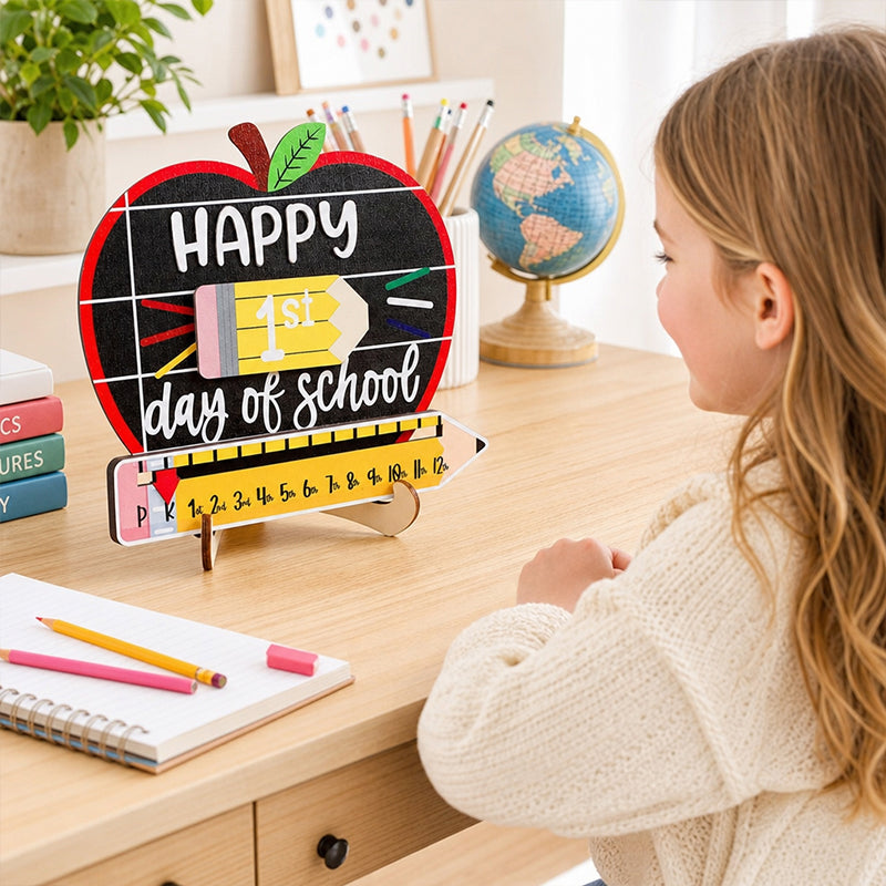 Reusable Back-to-School Milestone Board – Kids' Growth Photo Prop