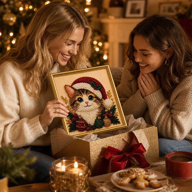 Festive Feline Bead Art Kits
