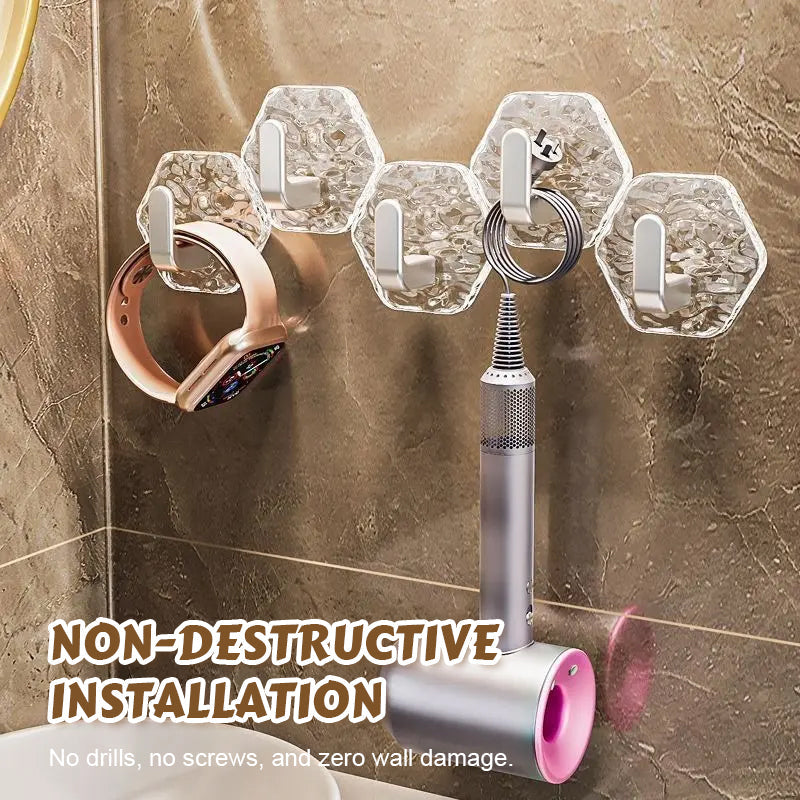 Luxury Glacier Ripple Self-Adhesive Hooks