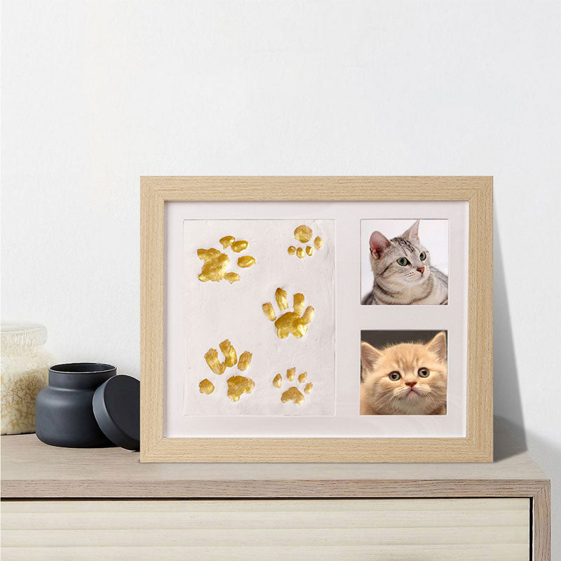 Pet Paw Print Keepsake Photo Frame