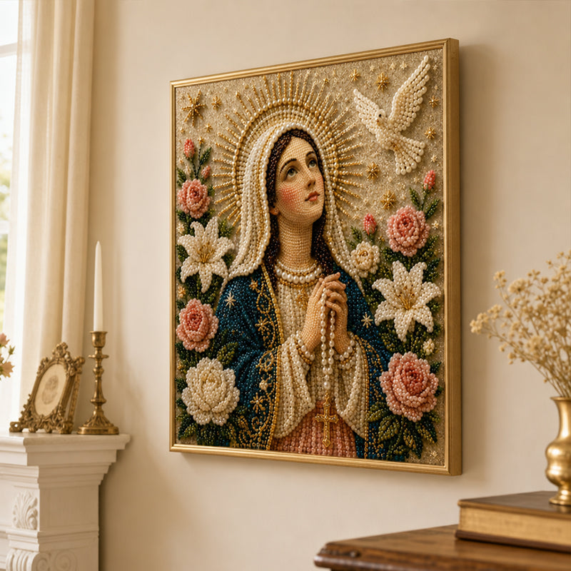 DIY Virgin Mary Diamond Painting Kit - Commemorative Art Set