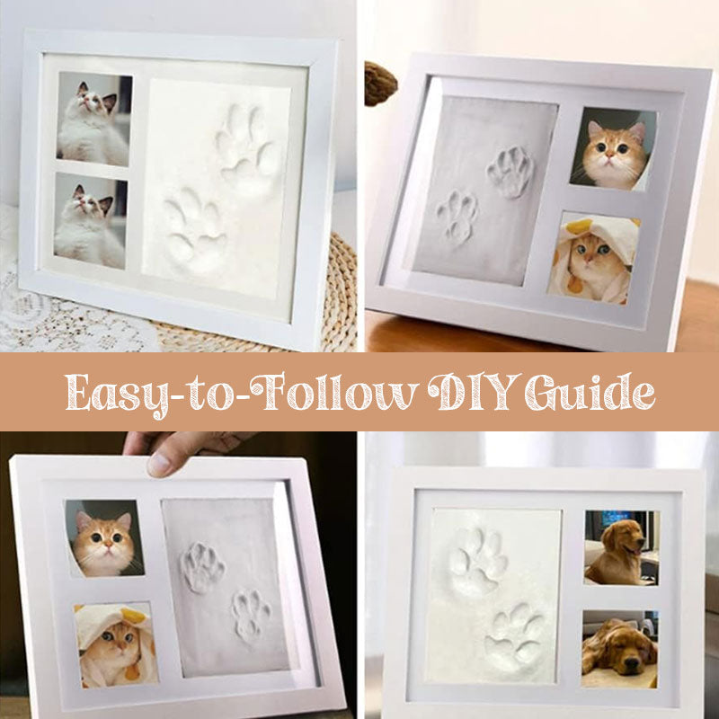 Pet Paw Print Keepsake Photo Frame