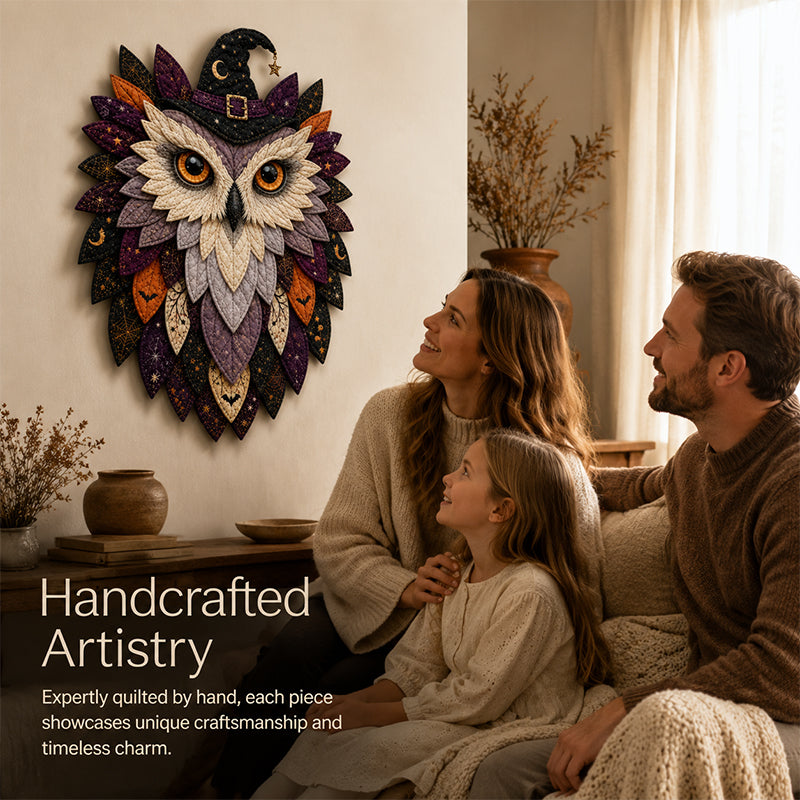 🦉 Patchwork Owl Wall Decor