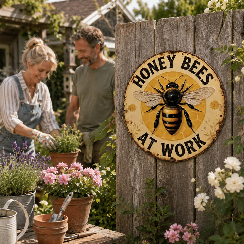 🐝 Honey Bees At Work – Sign