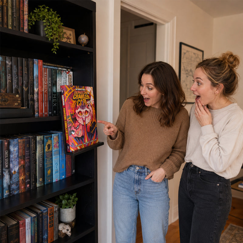 Floating Book Display Shelf