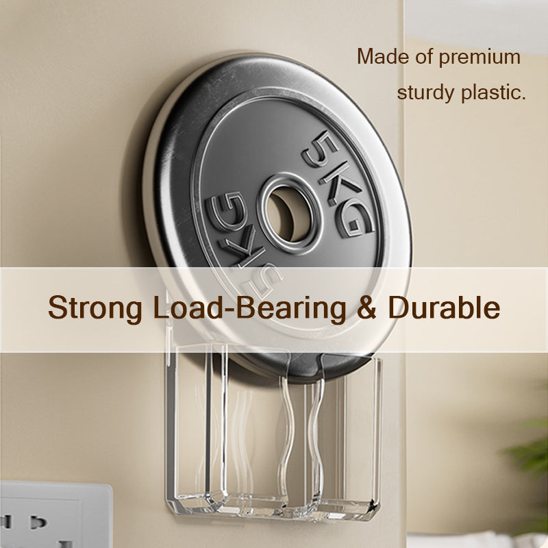 Wall-Mounted No Drill Phone &amp; Remote Control Storage Holder