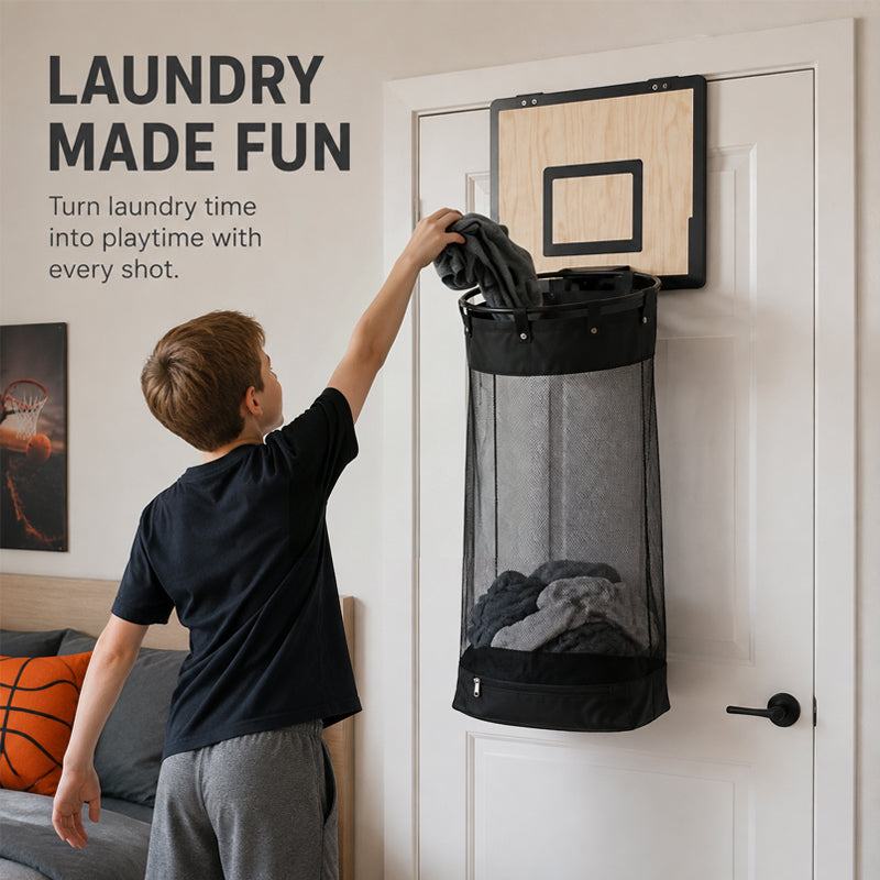 🔥LAST DAY 🔥 50% OFF - Wooden Wall-mounted Basketball Basket Hanging Door