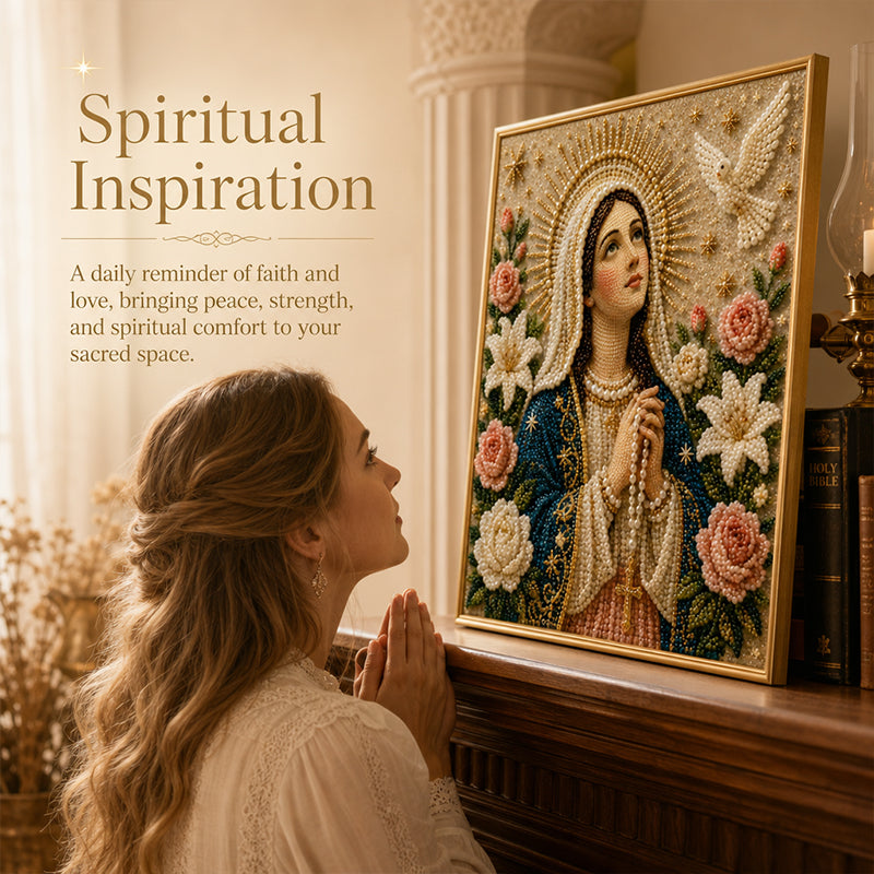 DIY Virgin Mary Diamond Painting Kit - Commemorative Art Set