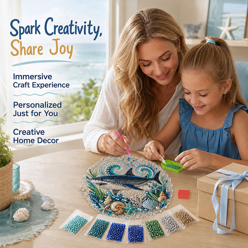 🌊✨ Ocean Theme Pearl Art DIY Kit – Relaxing DIY Craft to Create Stunning Coastal Artwork