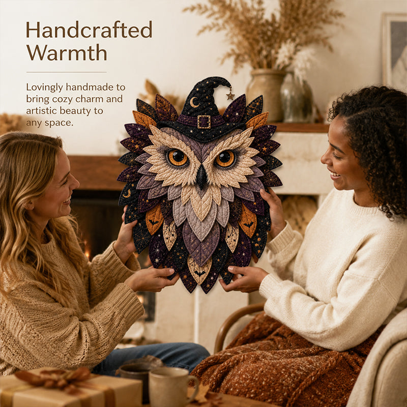🦉 Patchwork Owl Wall Decor