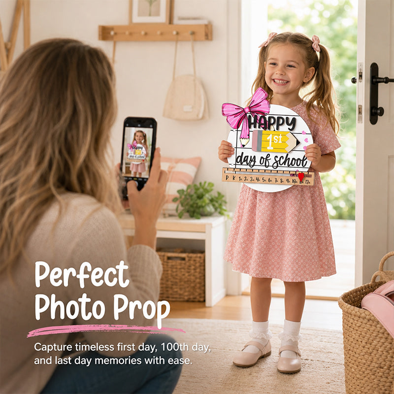 Reusable Back-to-School Milestone Board – Kids' Growth Photo Prop