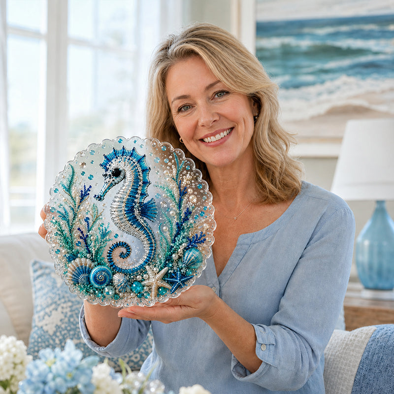 🌊✨ Ocean Theme Pearl Art DIY Kit – Relaxing DIY Craft to Create Stunning Coastal Artwork