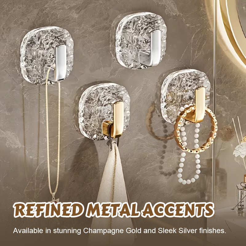 Luxury Glacier Ripple Self-Adhesive Hooks