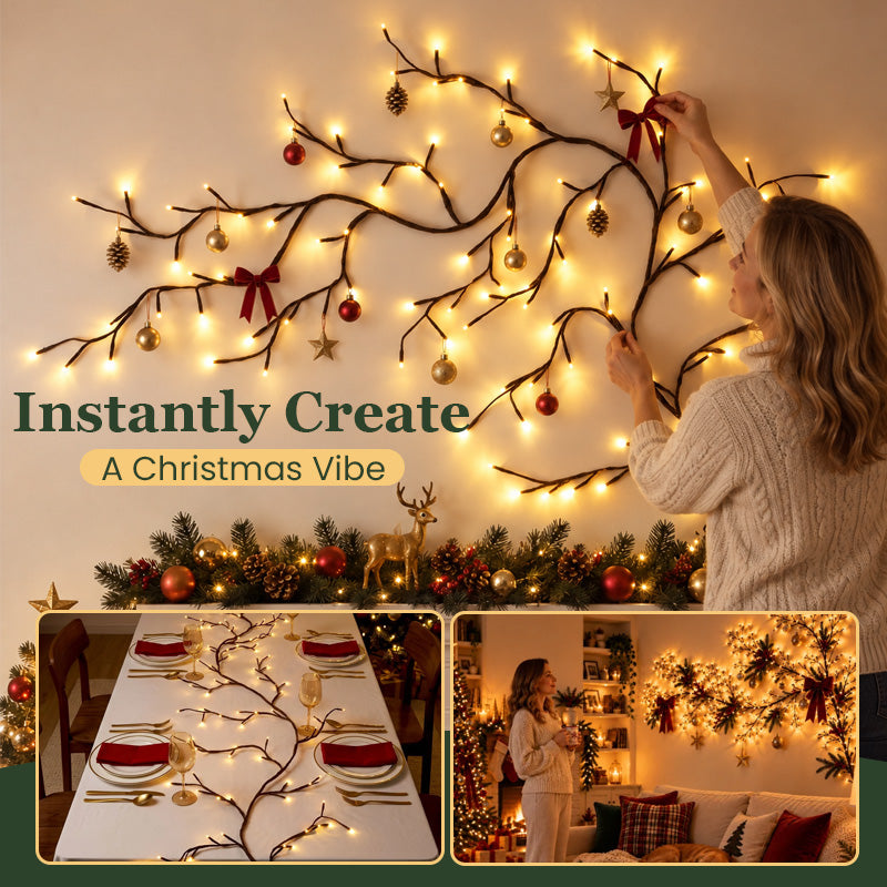 ✨ Fleksible LED-grenlys | Fjernstyrt juledekorasjon til veggen