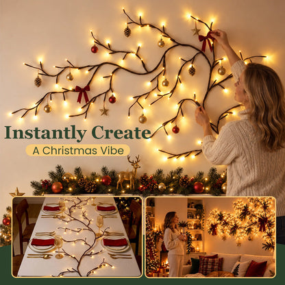 ✨ Fleksible LED-grenlys | Fjernstyrt juledekorasjon til veggen