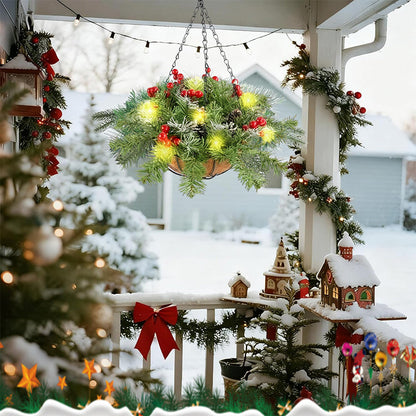 🎄 Spesialtilbud til jul 🏆 Hengende kunstig julekrans
