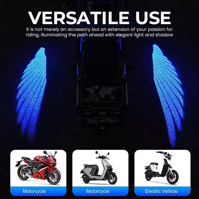 Motorcycle Angel Wing Projection Ground Light
