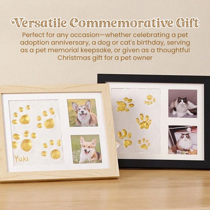 Pet Paw Print Keepsake Photo Frame