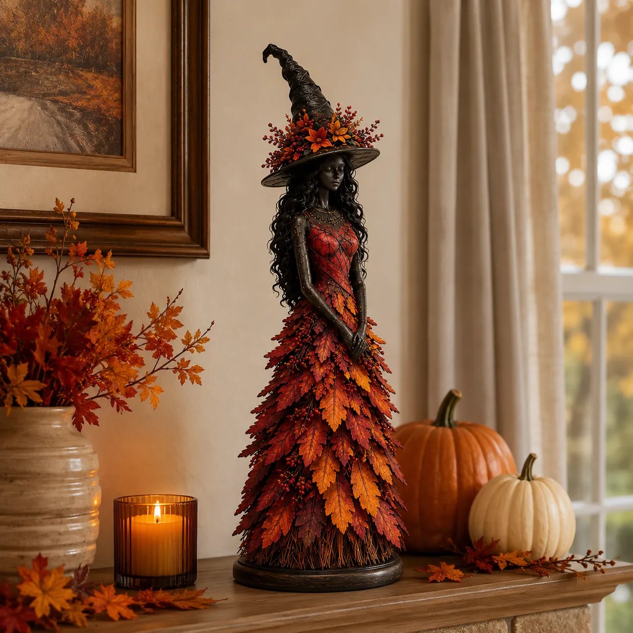 💥LAST DAY 49% OFF - 🧙 Enchanted Autumn Witch Figurine (📦Buy 3 Free Shipping)